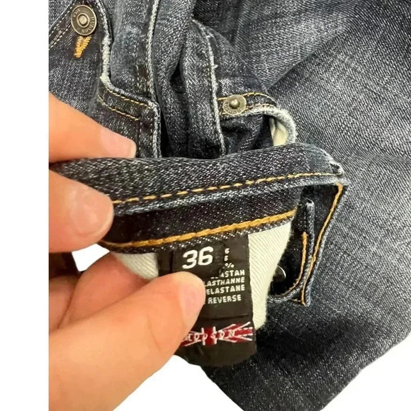 Hudson Men's Dark Wash Blue Jeans Size 36 - Picture 9 of 9